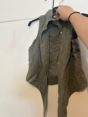 Shirt vest H&M used, green, size XXXS