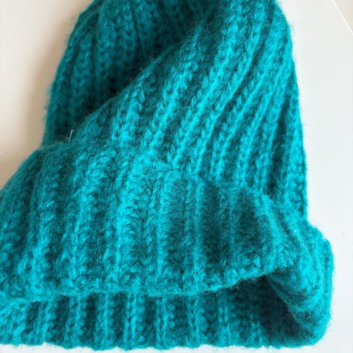 Pull & Bear wool hat petrol like new size M