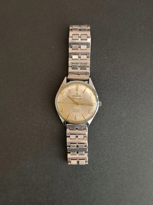 Atlantic Worldmaster Vintage men's watch used, silver tone