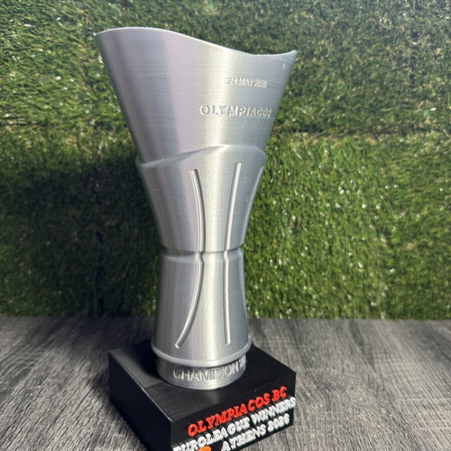 3D Printed τρόπαιο EuroLeague 2026 Olympiacos BC Champions Edition κατόπιν παραγγελίας