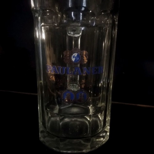 Paulaner collectible beer glass 0.5 new