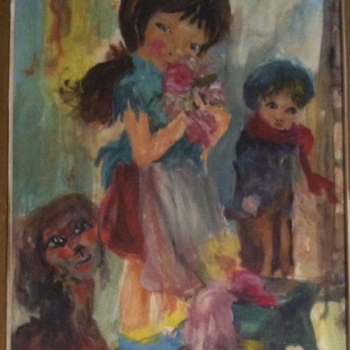 K. Spanea painting used, oil on canvas 30x40