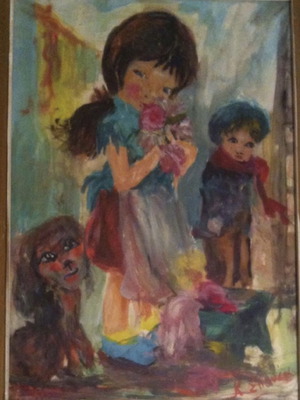 K. Spanea painting used, oil on canvas 30x40