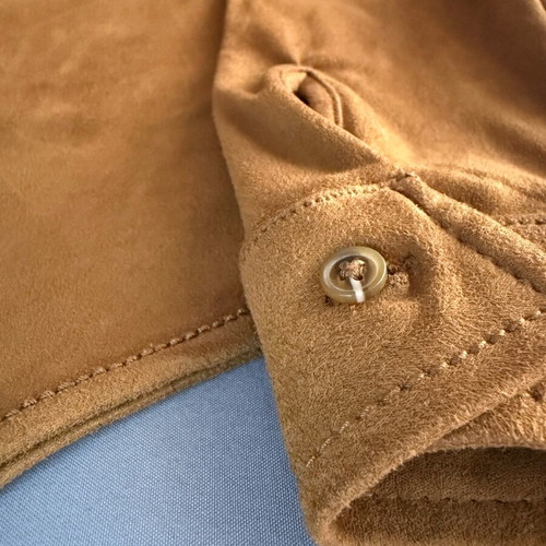 Stradivarius brown suede shirt-jacket like new