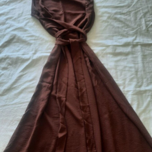 Brown dress like new, sizes L and XL
