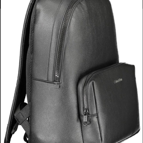 Calvin Klein Must Campus Backpack new, black eco-leather