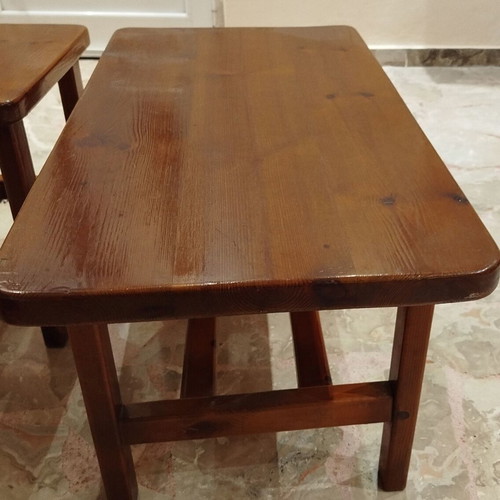 Coffee tables used, set of 3, Swedish wood