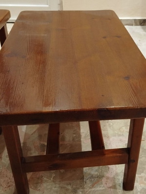 Coffee tables used, set of 3, Swedish wood
