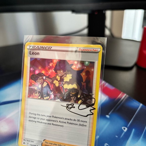 Pokemon Card Leon Crown Zenith Holo Rare 134/159 near mint