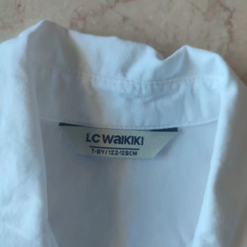 LC Waikiki white short sleeve shirt Y7/8122, 128cm