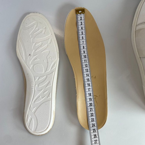 Christian Louboutin leather sneakers like new, size 38, white