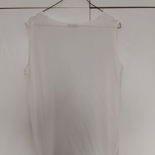 Basler Black Label official white cream sleeveless blouse new size Medium