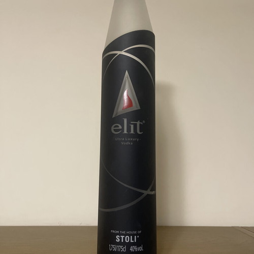 Empty vodka Stoly bottle 1.75lt used with LED lighting