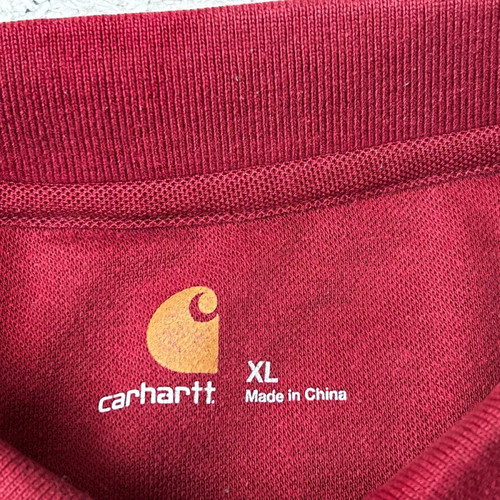 Carhartt Wip polo shirt with chest pocket XL used, red