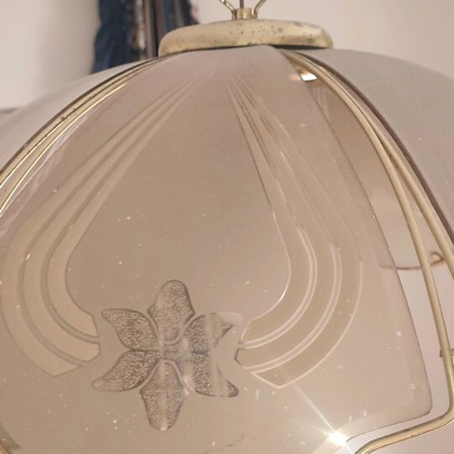 Ceiling light with glass used
