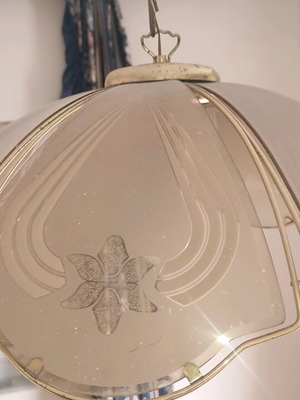 Ceiling light with glass used