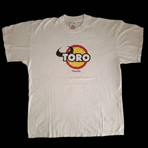 T-Shirt Toro Tenerife used, XL, Fruit of the Loom, white