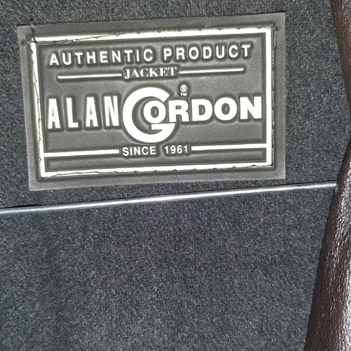 Leather jacket Alan Gordon size L-XL like new, brown