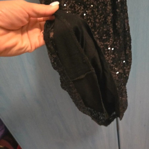 Mini dress with sequins Pink Woman like new, black, size S