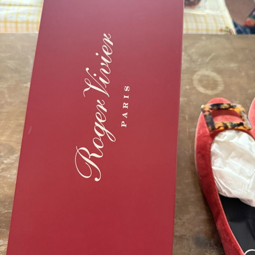 Roger Vivier ballerina shoes, red, size 41
