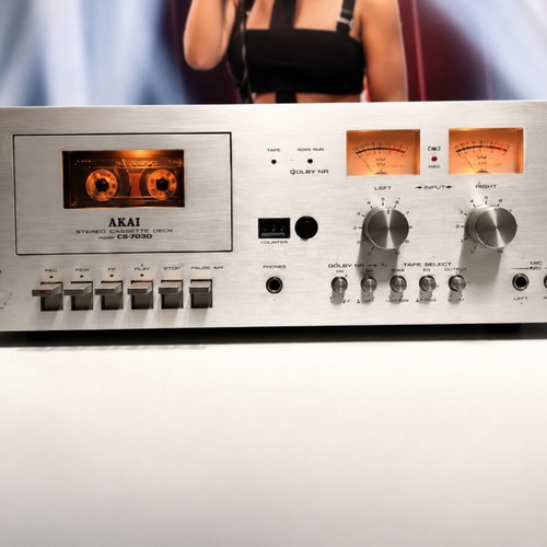 Akai CS-705D Stereo Cassette Deck used, vintage audio
