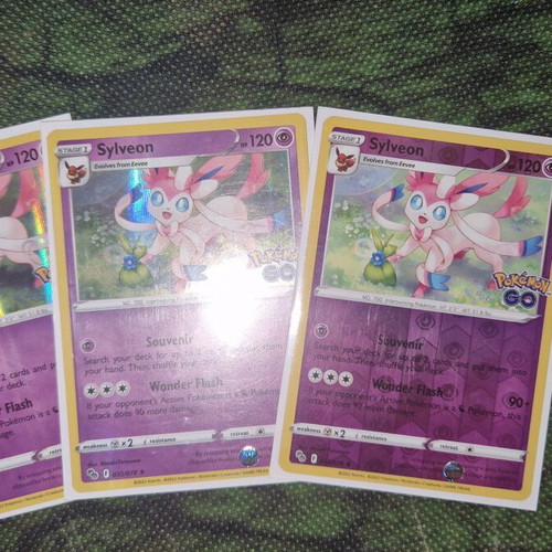Pokemon Sylveon card set, 3 cards