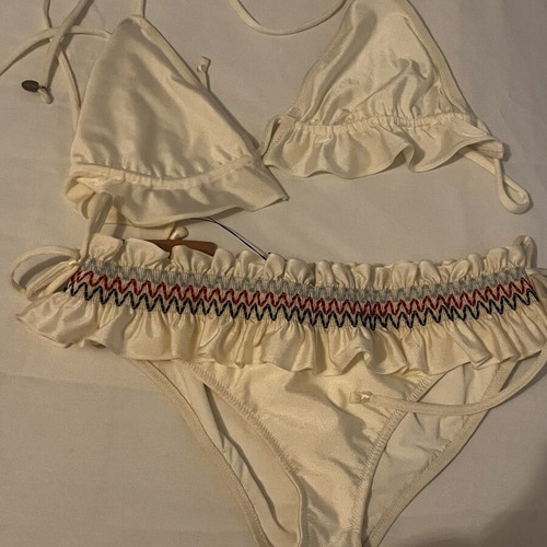 Miu Miu bikini swimsuit size 42, beige