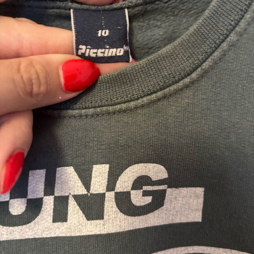 Boys' sweatshirt Piccino size 10 used in khaki color