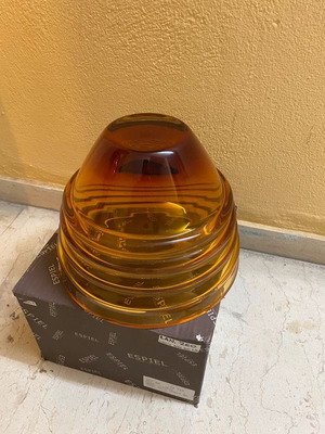 Orange crystal vase new