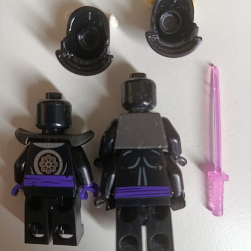 LEGO Ninjago Legacy Lord Garmadon minifigures with purple sword