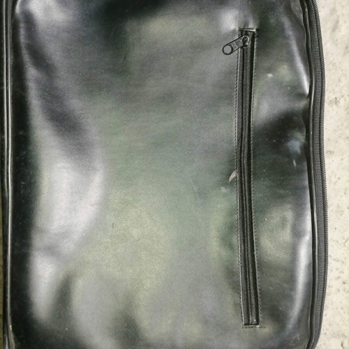 Document case black leatherette like new