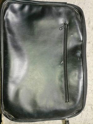 Document case black leatherette like new