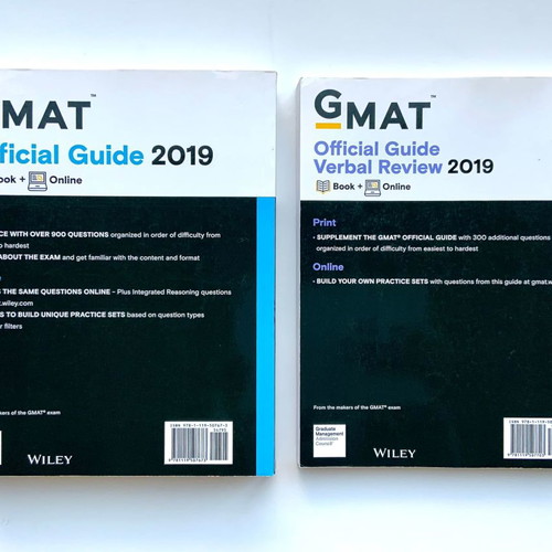 GMAT Official Guide 2019 and Official Guide Verbal Review 2019 new