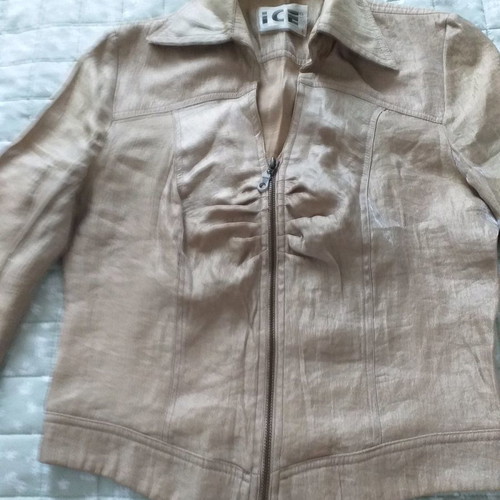 Ice jacket beige gold thin, size S
