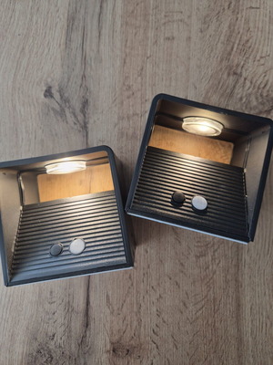 LED wall lamps with motion sensor, set of 2, new