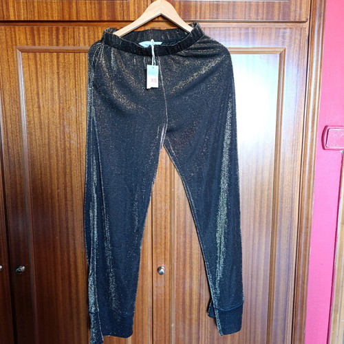 Abiye shirt and pants set brown with gold rhinestones Primark new