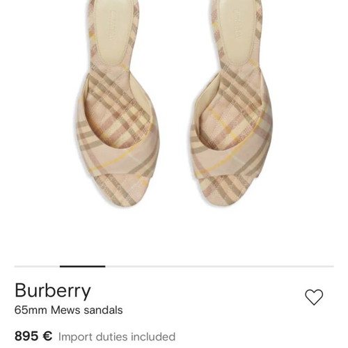 Burberry leather heels, size 40, beige and pink