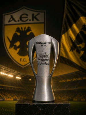 Τρόπαιο Super League καινούργιο, replica πρωταθλητή, ύψος 10-12 εκ