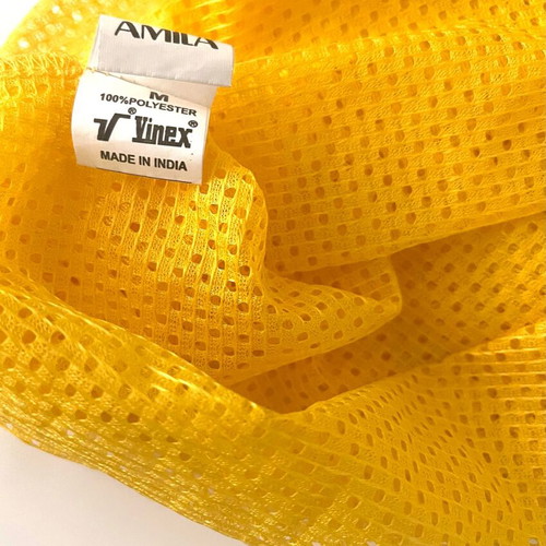 Transparent yellow sleeveless shirt like new, size M