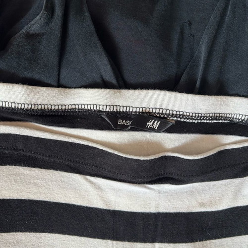 Branded women's tank tops used, includes coral DKNY and striped H&M skirt gift