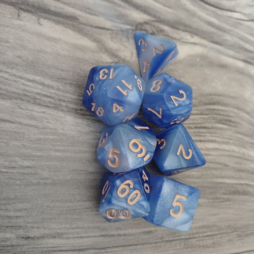 Set DnD Dice Bundle Sky Blue new