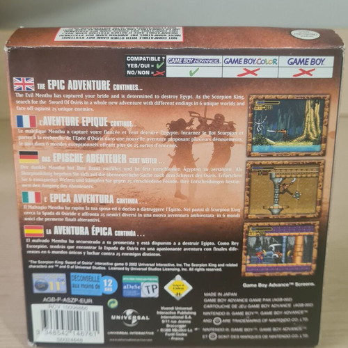 The Scorpion King Sword of Osiris for Game Boy Advance used