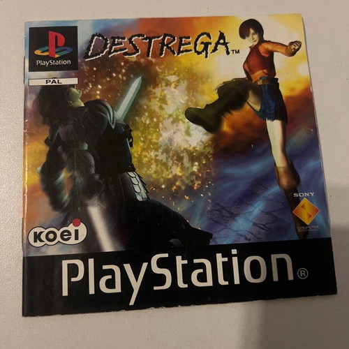Destrega PlayStation PS1 manual like new, rare