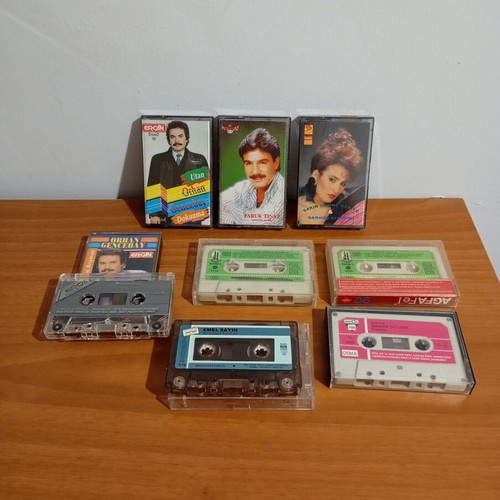 Turkish cassette tapes like new, set of 8 rare collectible
