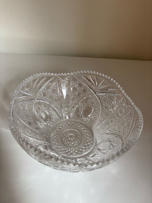 Cristal d’Arques France Chesnay crystal bowl 23cm like new