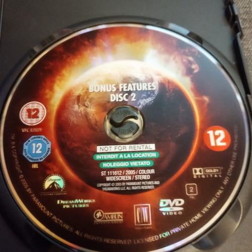 War of the Worlds 2-Disc Special Edition DVD like new