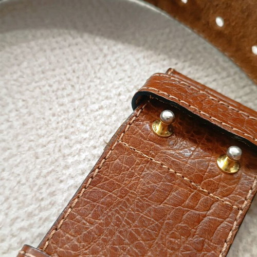 Marja Kurki leather belt brown like new, size 80