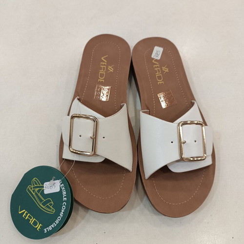 Verde women's sandals white size 36 new