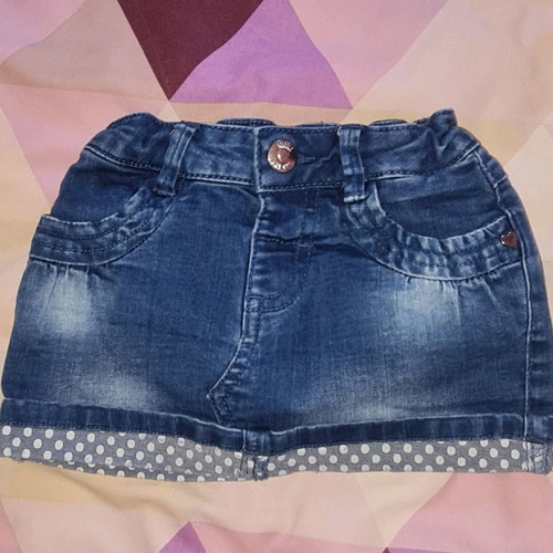 Baby denim skirt Fagottino size 6-9 months like new