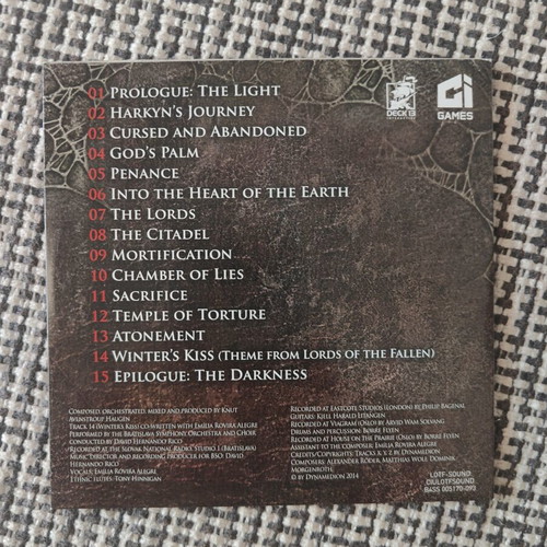Lords of the Fallen Soundtrack CD like new